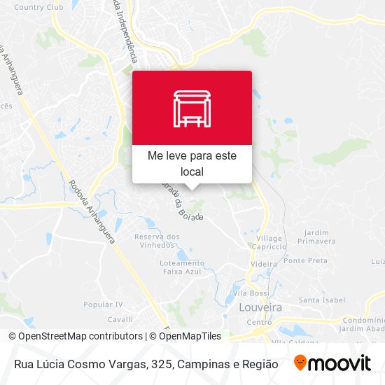 Rua Lúcia Cosmo Vargas, 325 mapa