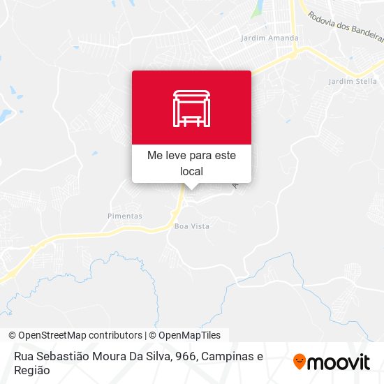 Rua Sebastião Moura Da Silva, 966 mapa