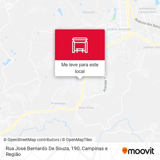 Rua José Bernardo De Souza, 190 mapa