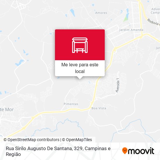 Rua Sirilo Augusto De Santana, 329 mapa