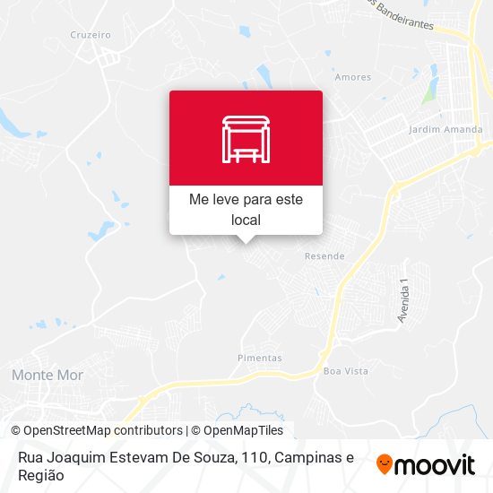 Rua Joaquim Estevam De Souza, 110 mapa