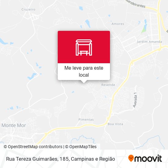 Rua Tereza Guimarães, 185 mapa