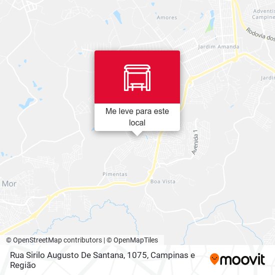 Rua Sirilo Augusto De Santana, 1075 mapa