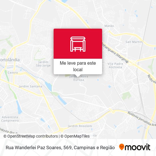 Rua Wanderlei Paz Soares, 569 mapa
