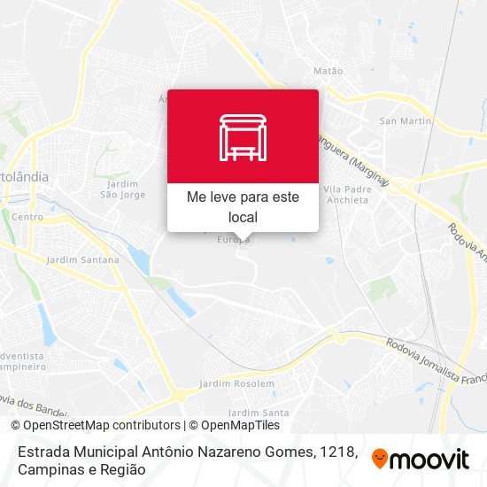 Estrada Municipal Antônio Nazareno Gomes, 1218 mapa