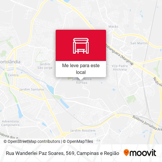 Rua Wanderlei Paz Soares, 569 mapa