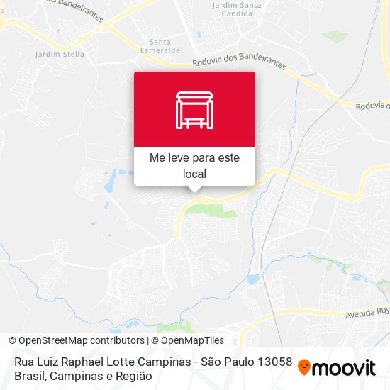 Rua Luiz Raphael Lotte Campinas - São Paulo 13058 Brasil mapa