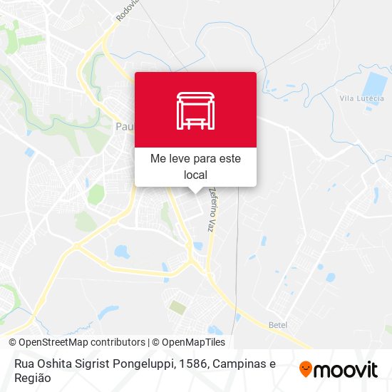 Rua Oshita Sigrist Pongeluppi, 1586 mapa