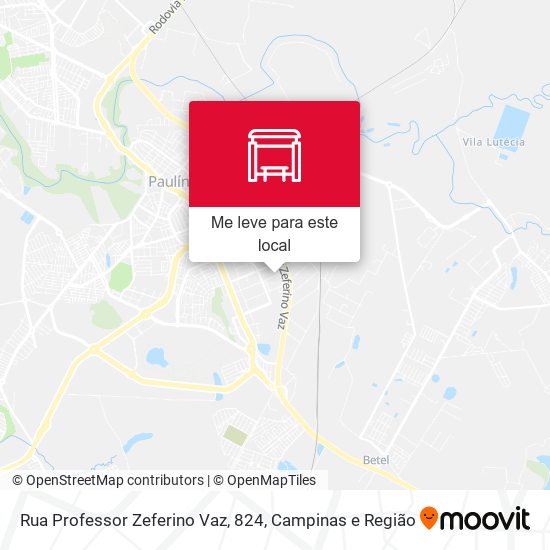 Rua Professor Zeferino Vaz, 824 mapa