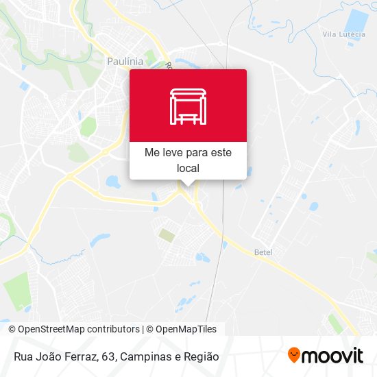 Rua João Ferraz, 63 mapa