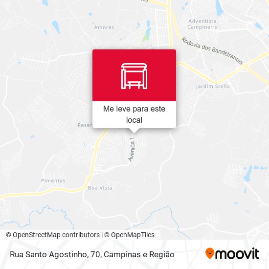 Rua Santo Agostinho, 70 mapa