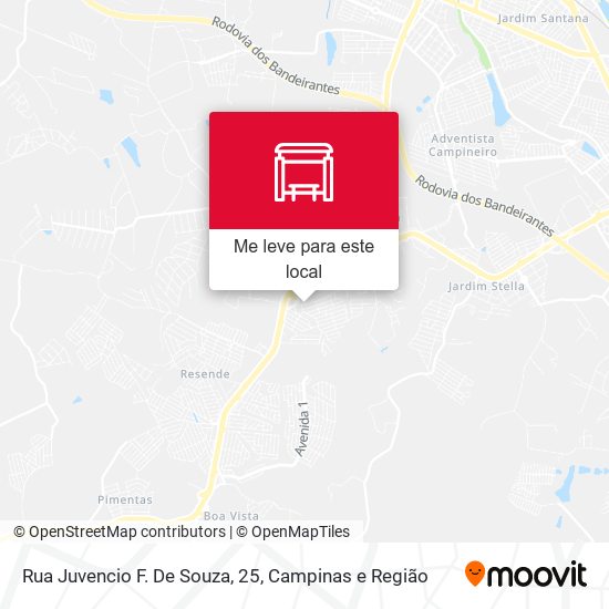 Rua Juvencio F. De Souza, 25 mapa