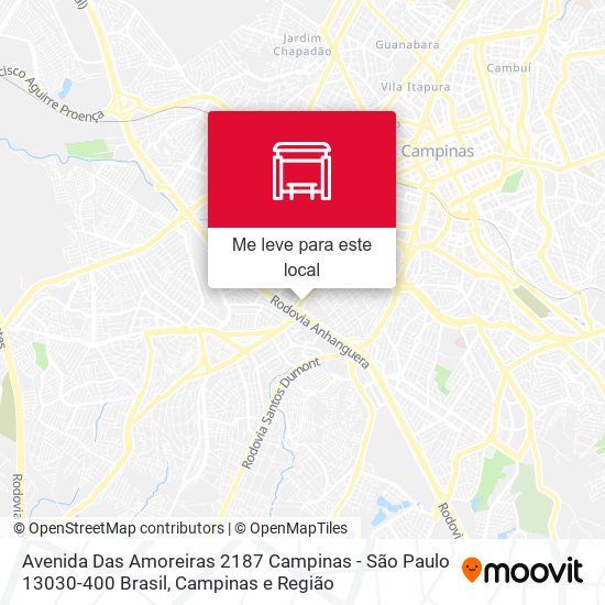 Avenida Das Amoreiras 2187 Campinas - São Paulo 13030-400 Brasil mapa