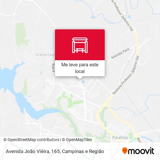Avenida João Viêira, 165 mapa