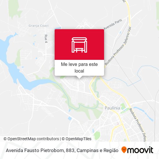 Avenida Fausto Pietrobom, 883 mapa