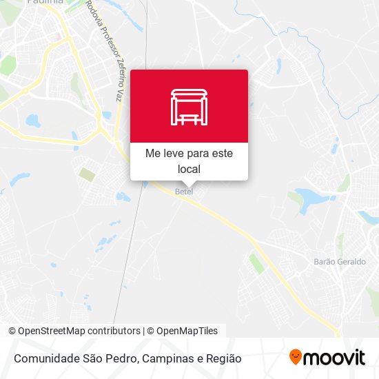 Comunidade São Pedro mapa