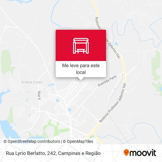 Rua Lyrio Berlatto, 242 mapa