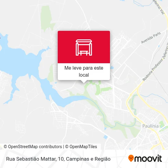 Rua Sebastião Mattar, 10 mapa