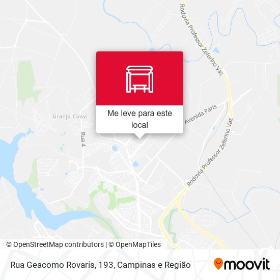 Rua Geacomo Rovaris, 193 mapa