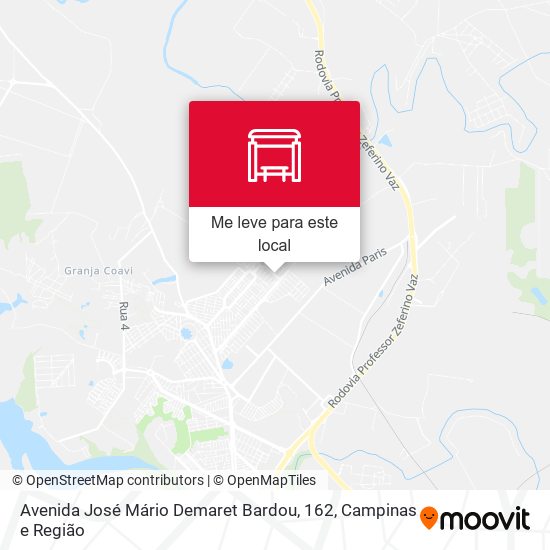 Avenida José Mário Demaret Bardou, 162 mapa