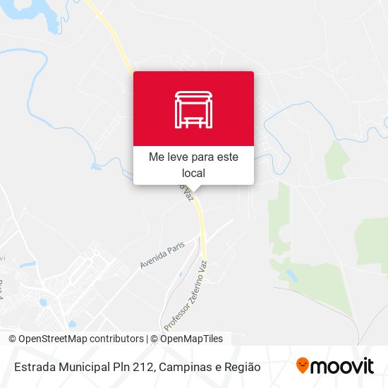 Estrada Municipal Pln 212 mapa