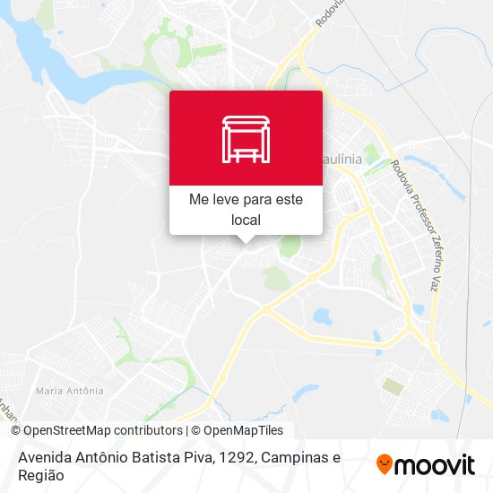 Avenida Antônio Batista Piva, 1292 mapa