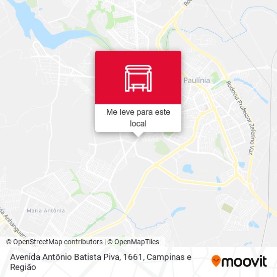 Avenida Antônio Batista Piva, 1661 mapa