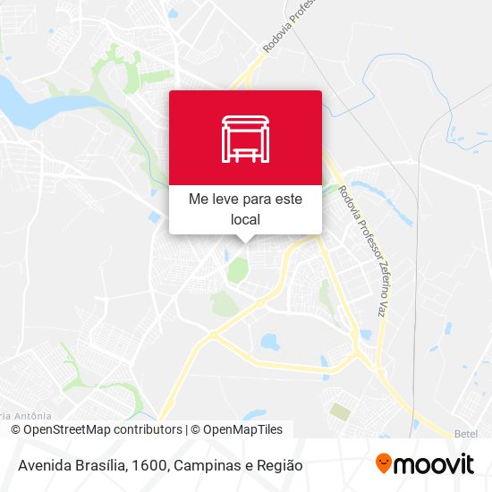 Avenida Brasília, 1600 mapa