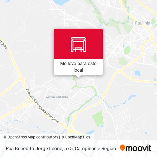 Rua Benedito Jorge Leone, 575 mapa