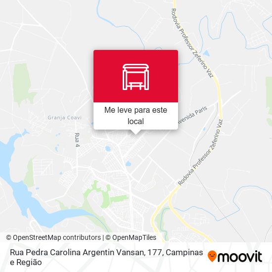 Rua Pedra Carolina Argentin Vansan, 177 mapa