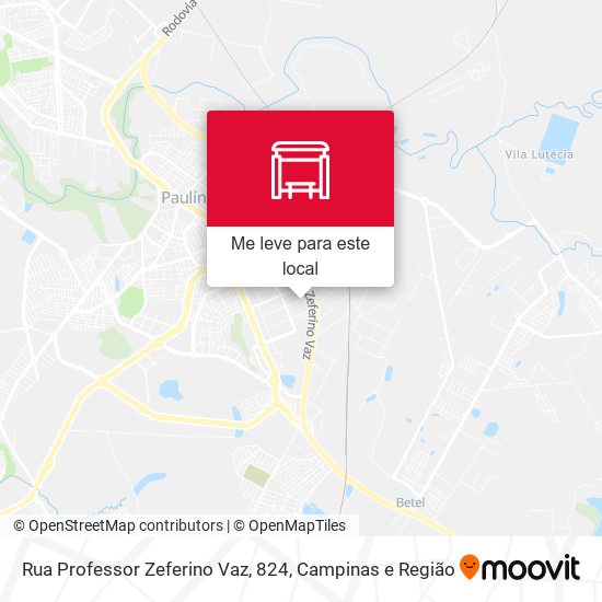 Rua Professor Zeferino Vaz, 824 mapa