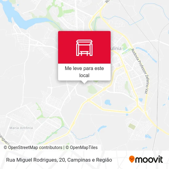 Rua Miguel Rodrigues, 20 mapa