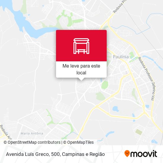 Avenida Luís Greco, 500 mapa