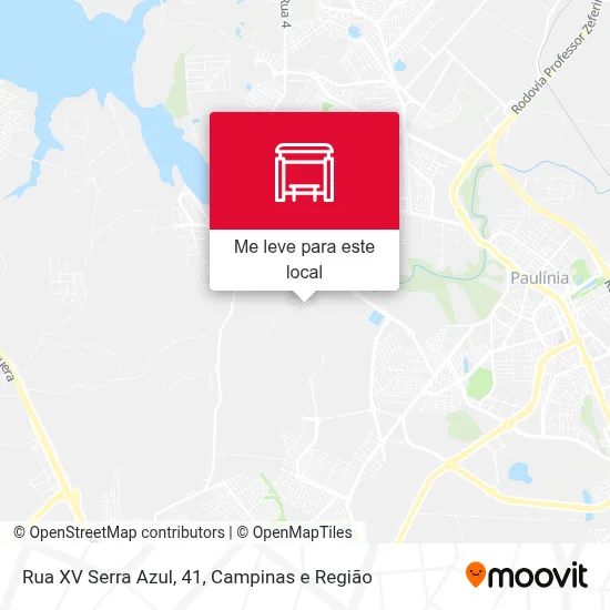 Rua XV Serra Azul, 41 mapa