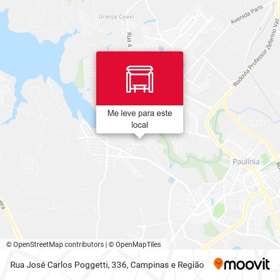 Rua José Carlos Poggetti, 336 mapa