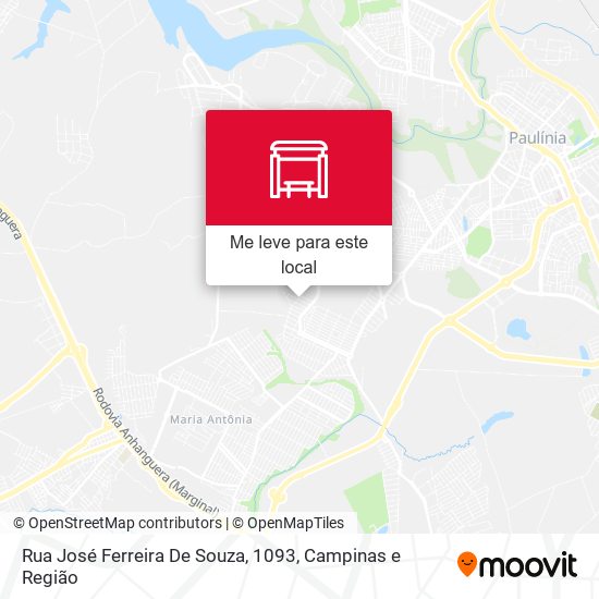 Rua José Ferreira De Souza, 1093 mapa