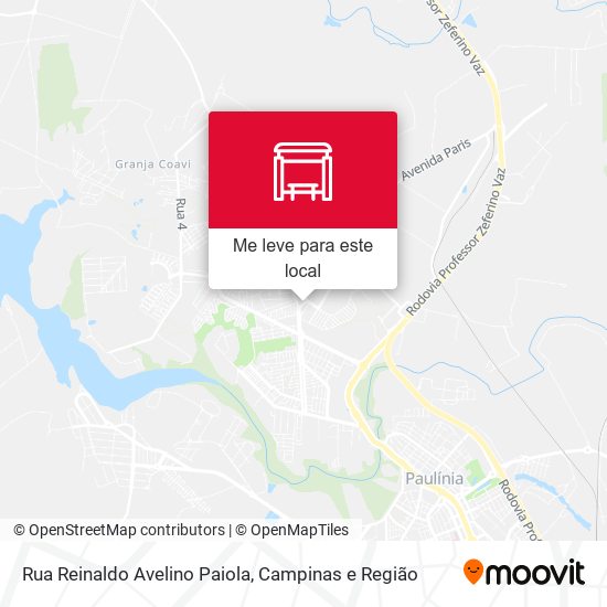 Rua Reinaldo Avelino Paiola mapa