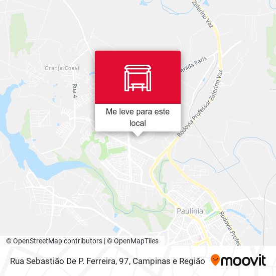Rua Sebastião De P. Ferreira, 97 mapa