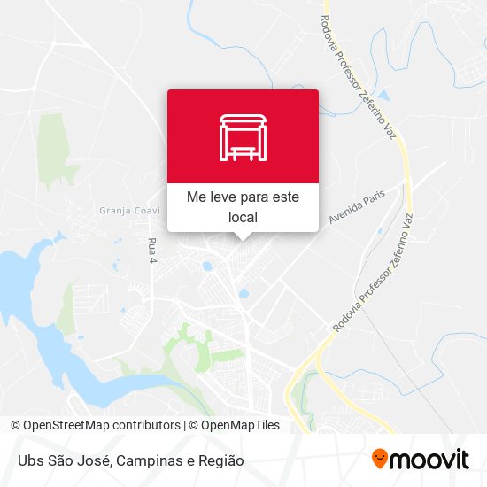 Ubs São José mapa
