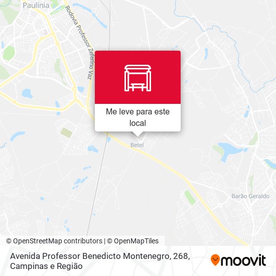 Avenida Professor Benedicto Montenegro, 268 mapa
