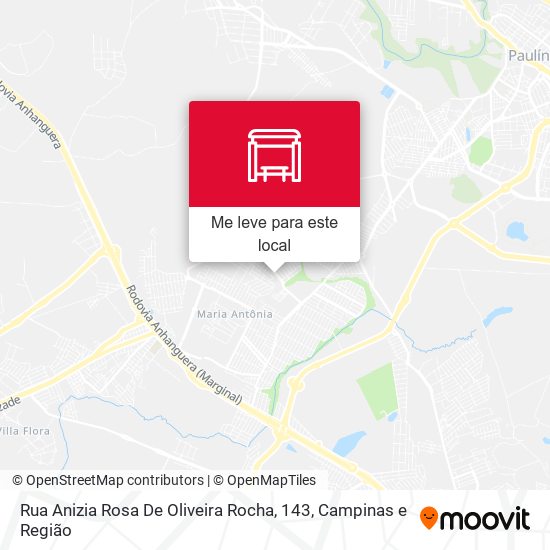 Rua Anizia Rosa De Oliveira Rocha, 143 mapa