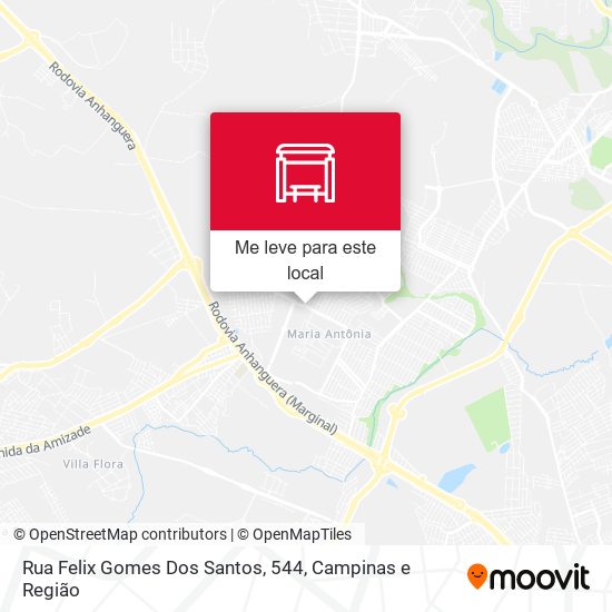 Rua Felix Gomes Dos Santos, 544 mapa