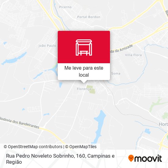 Rua Pedro Noveleto Sobrinho, 160 mapa