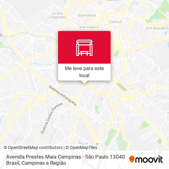 Avenida Prestes Maia Campinas - São Paulo 13040 Brasil mapa