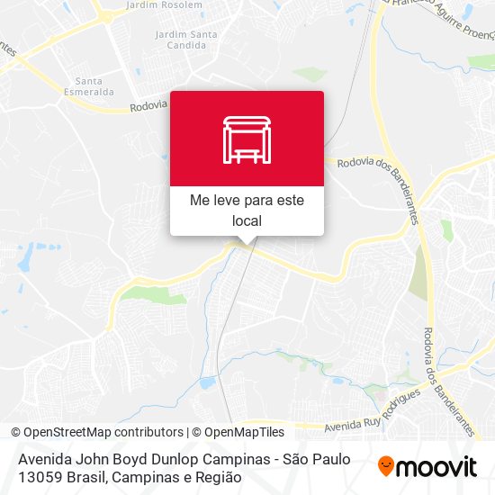 Avenida John Boyd Dunlop Campinas - São Paulo 13059 Brasil mapa