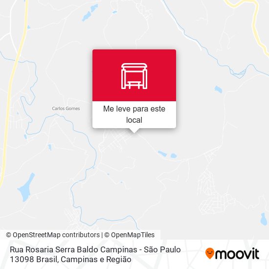 Rua Rosaria Serra Baldo Campinas - São Paulo 13098 Brasil mapa