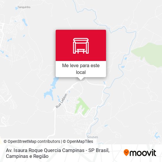 Av. Isaura Roque Quercia Campinas - SP Brasil mapa