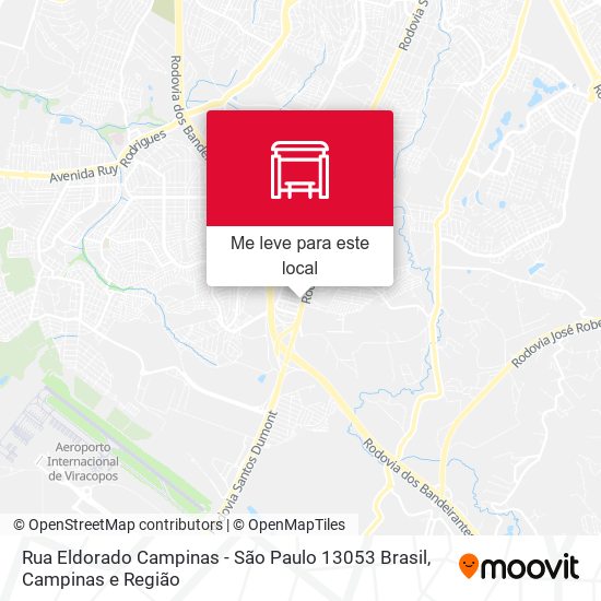 Rua Eldorado Campinas - São Paulo 13053 Brasil mapa