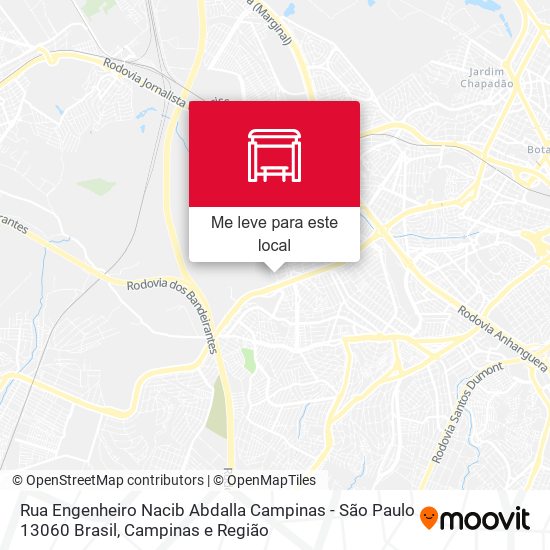 Rua Engenheiro Nacib Abdalla Campinas - São Paulo 13060 Brasil mapa