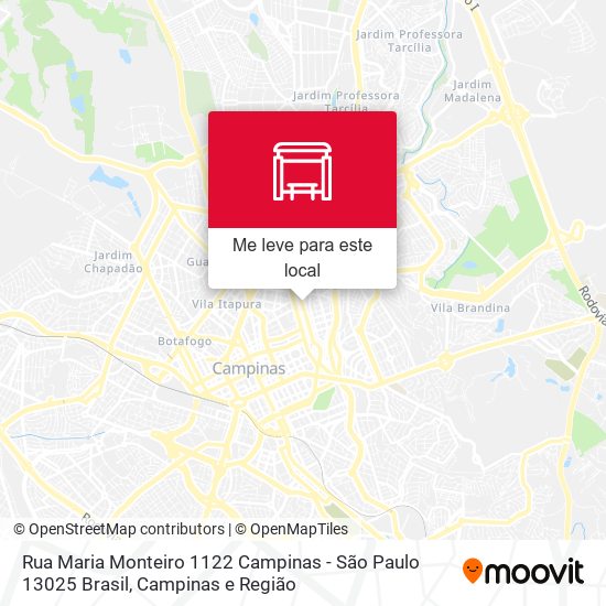 Rua Maria Monteiro 1122 Campinas - São Paulo 13025 Brasil mapa